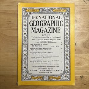 Vintage National Geographic 1955 June New England Switzerland Australia Vietnam